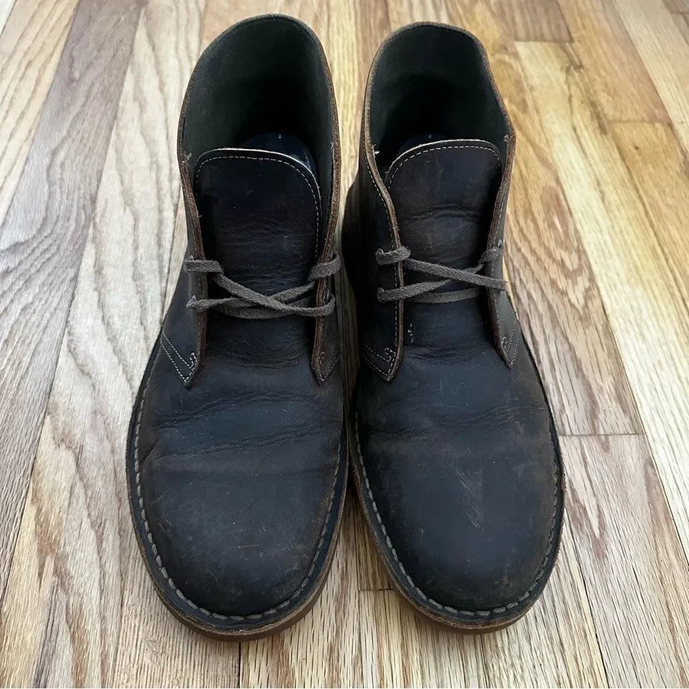 Clarks Bushacre 2 Chukka Leather Boots Men’s Size 9.5